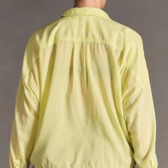 NWT Anthropologie Pilcro Tie-Front Blouse 1X - Picture 4 of 9